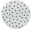 100cms John Kaldor Navy & White Polka Dot Cotton Fabric