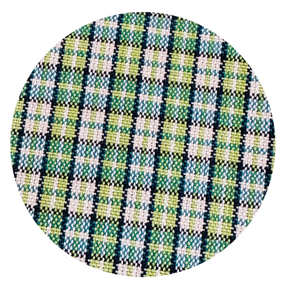 220cms Beautiful Green Checked Cotton FABRIC