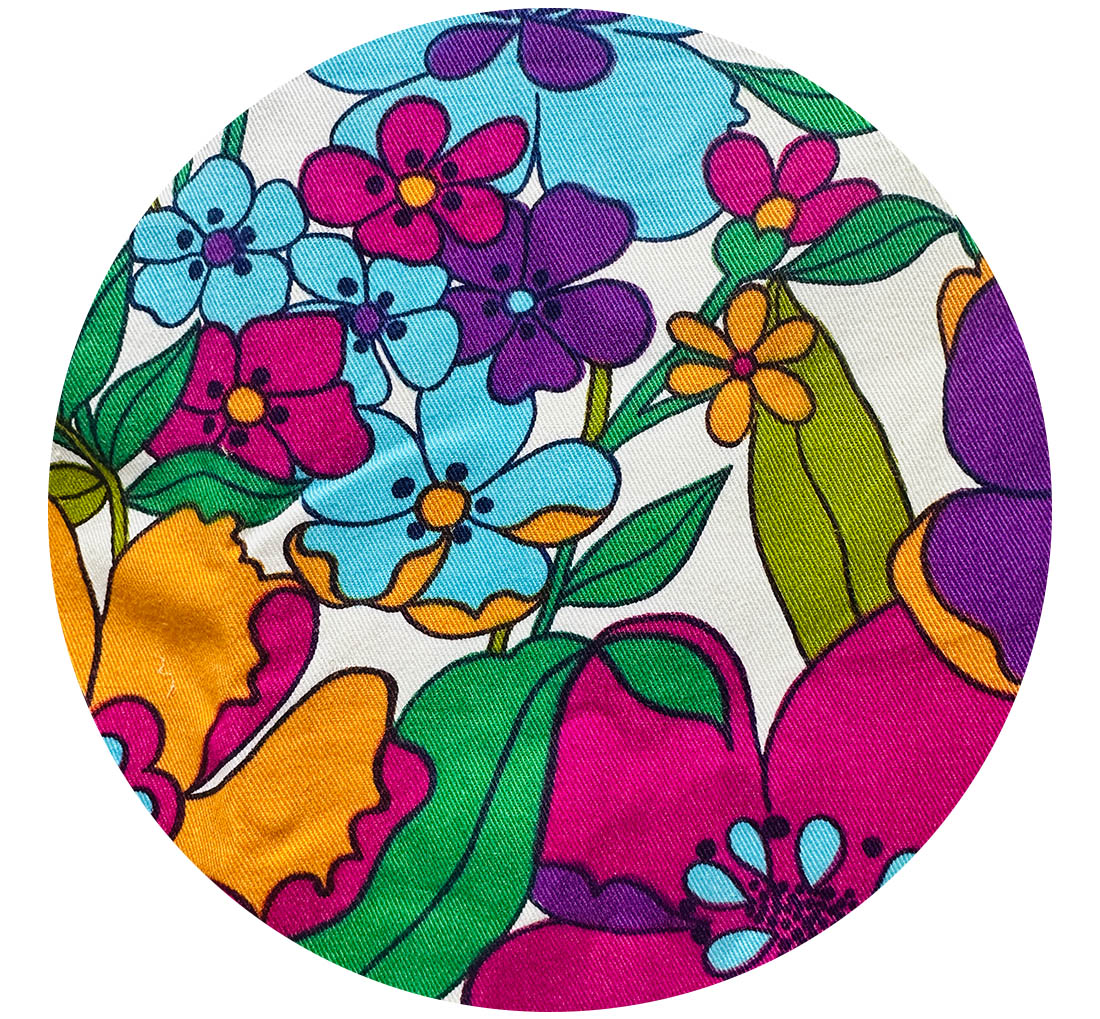 190cms Wicked Bright Floral Large Print Cotton Fabric