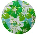 200cms Bright Green & Blue Floral Fabric