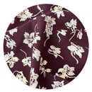 115cms Cute Fabric Remnant Maroon Floral Print