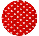 160cms Red & White Polka Dot Fabric