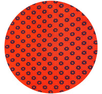 300cms Red & Navy Cotton Fabric LOVELY