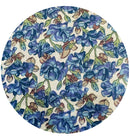 200cms Cotton Blue Floral Craft Sewing