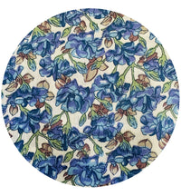 200cms Cotton Blue Floral Craft Sewing