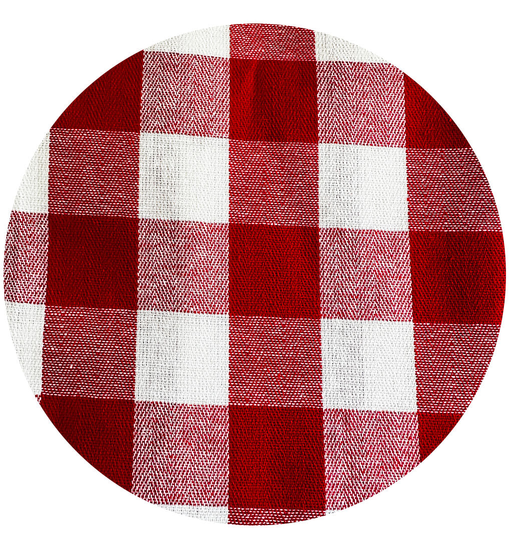 400cms Bright Red & White Fabric Large Lot