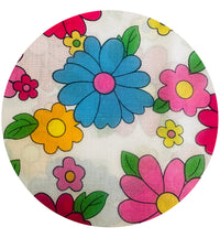 160cms Modern Bright Retro Floral Fabric
