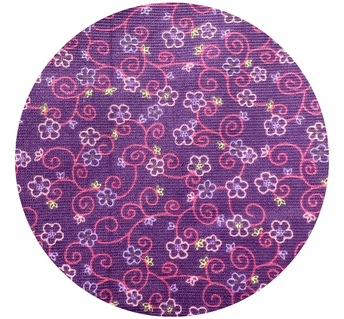 110cms Modern Purple Cotton Cord Fabric