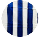 180cms Navy & White Striped Fabric