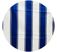 180cms Navy & White Striped Fabric