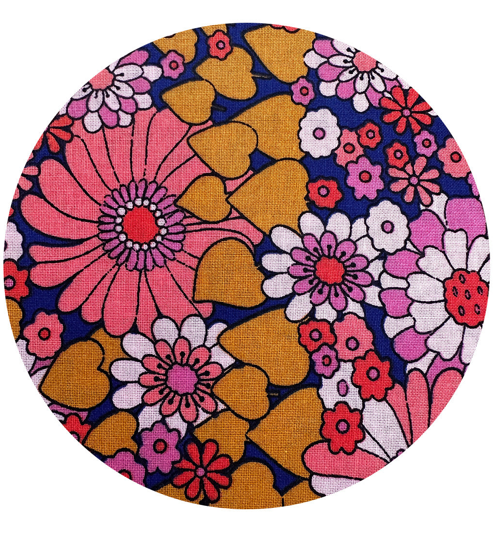 150cms Sourced from Spain Cotton Floral Fabric ~ Several Metres Available
