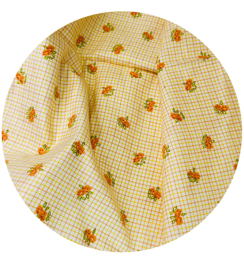 200cms Vintage Brushed Cotton Fabric APRICOT