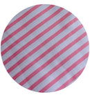 Sheet Fabric Peach & White Stripes