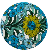 120cms Marbury BEVIS Fabric Vintage Blue Floral