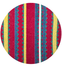Retro Cord Fabric Maroon Stripes