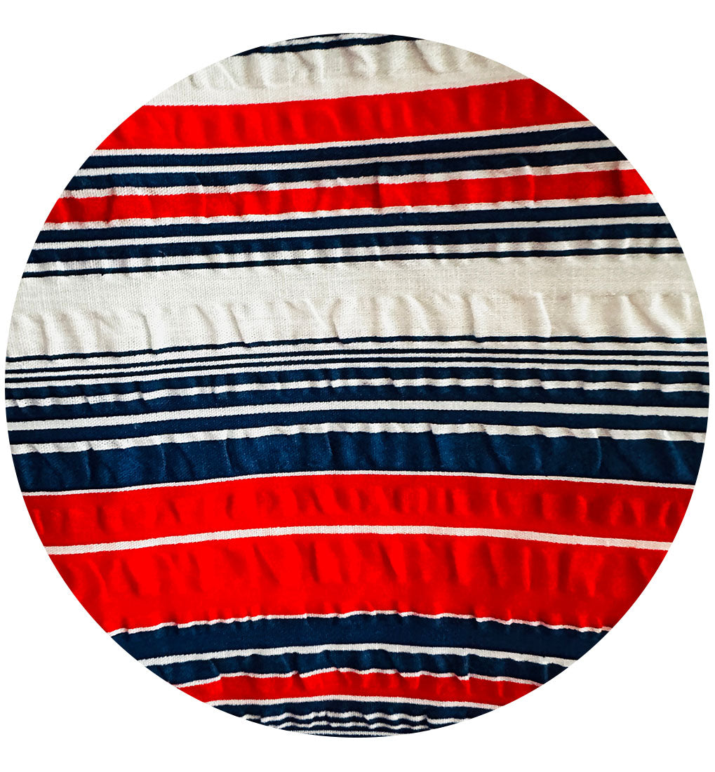 400cms Seersucker Vintage Striped Fabric