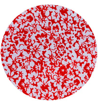 200cms Vintage Red Floral Fabric COTTON