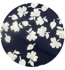 245cms Navy Blue & White Cotton Vintage Fabric