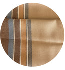 170cms Vintage Brown Cotton Fabric Stripes
