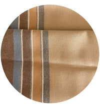 170cms Vintage Brown Cotton Fabric Stripes
