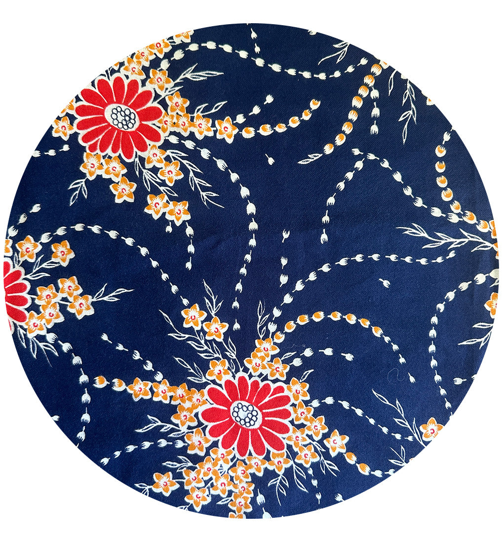 140cms Cute Vintage Cotton Fabric Remnant