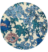 240cms Cute Blue Floral Fabric