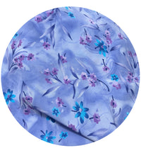 240cms Purple Nylon Floral Fabric