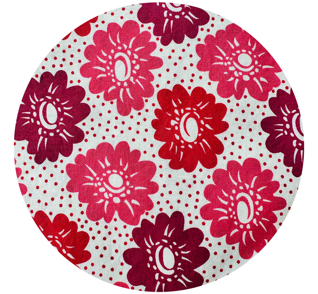 110cms Cute Pink & White Floral Fabric