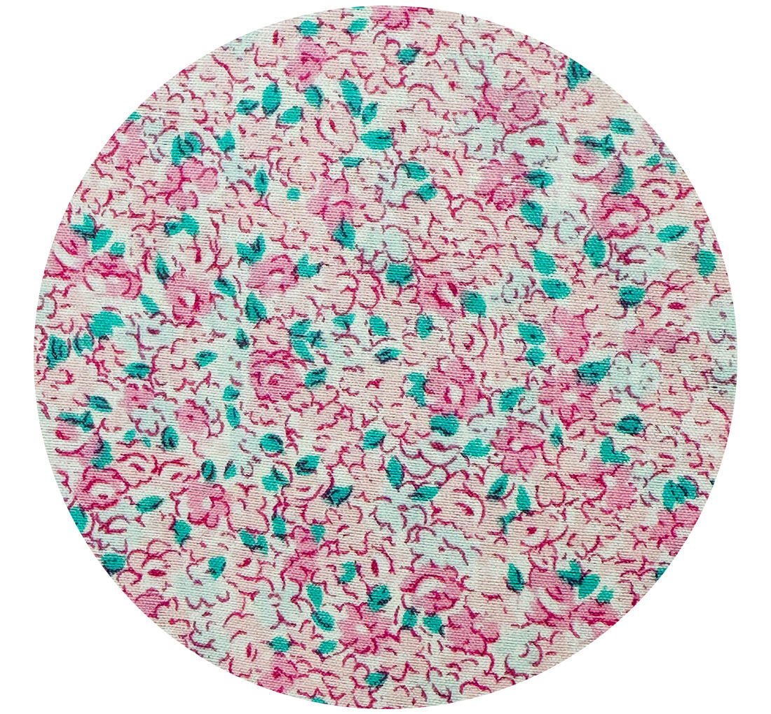 180cms Pink Miniature Floral Fabric