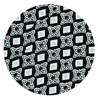 200cms Blue & Black Cotton Fabric