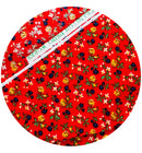 120cms CRANSTON Red Vintage Cotton Fabric