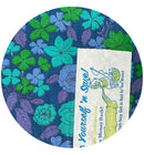 280cms FAB Vintage Cotton Fabric Blue Floral