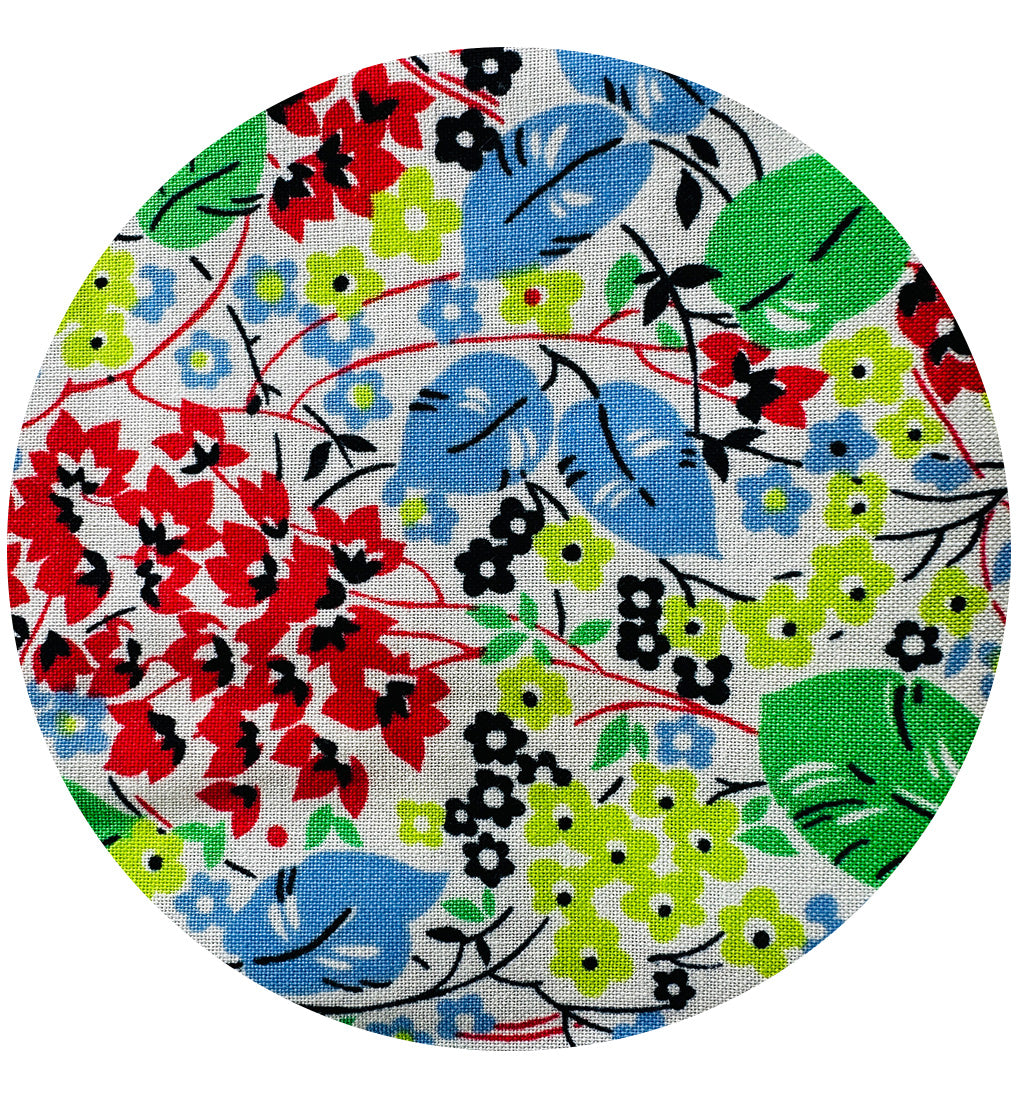 Adorable Cotton Remnant Green & Red