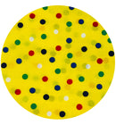 180cms Modern Yellow Polka Dot Fabric