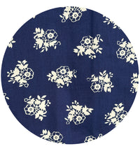 210cms Cute Vintage Navy Blue Cotton Fabric