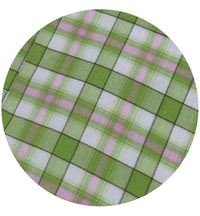 180cms Cute Lime Checked Fabric