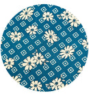 Robert Kaufman - Daisy Blue Cotton Floral Fabric