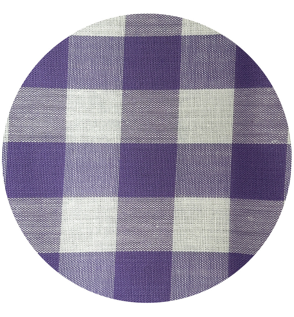 220cms Cute Vintage Purple Gingham Fabric