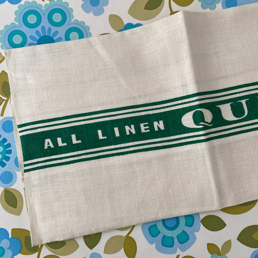 Linen Quick Dry UNUSED Vintage Tea Towel