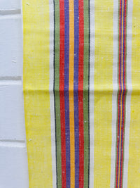 STUNNING Vintage Linen / Cotton Tea Towel UNUSED