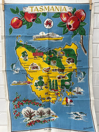 Vintage TASMANIA Tea Towel