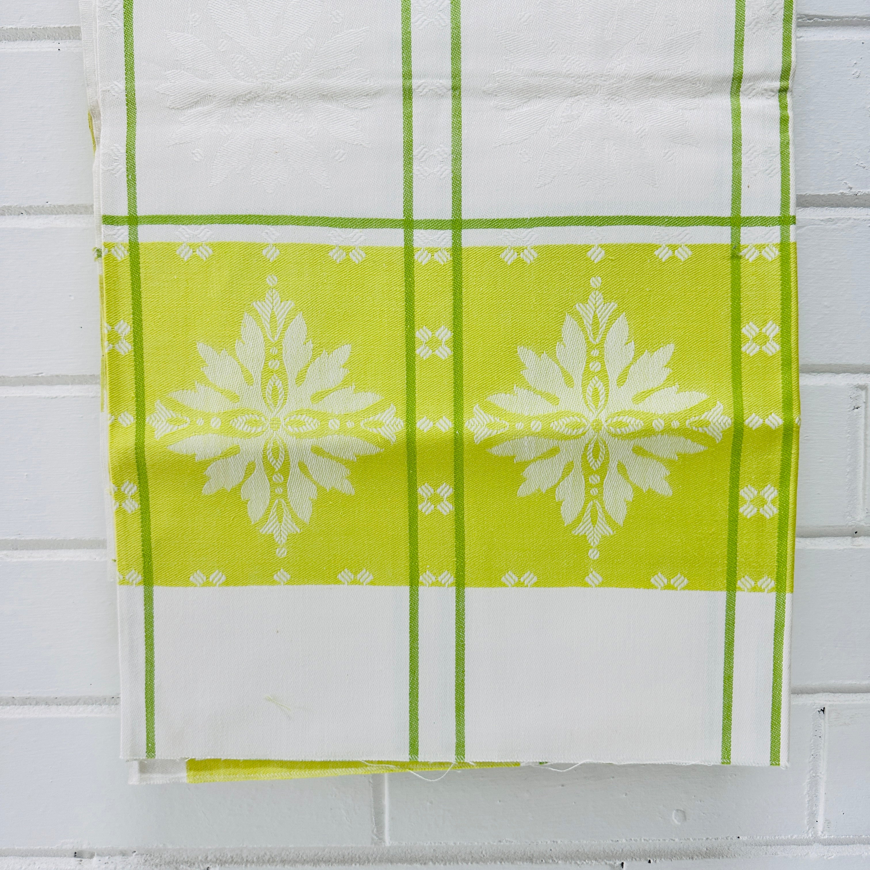 Wonderful Lime Green Damask Tablecloth