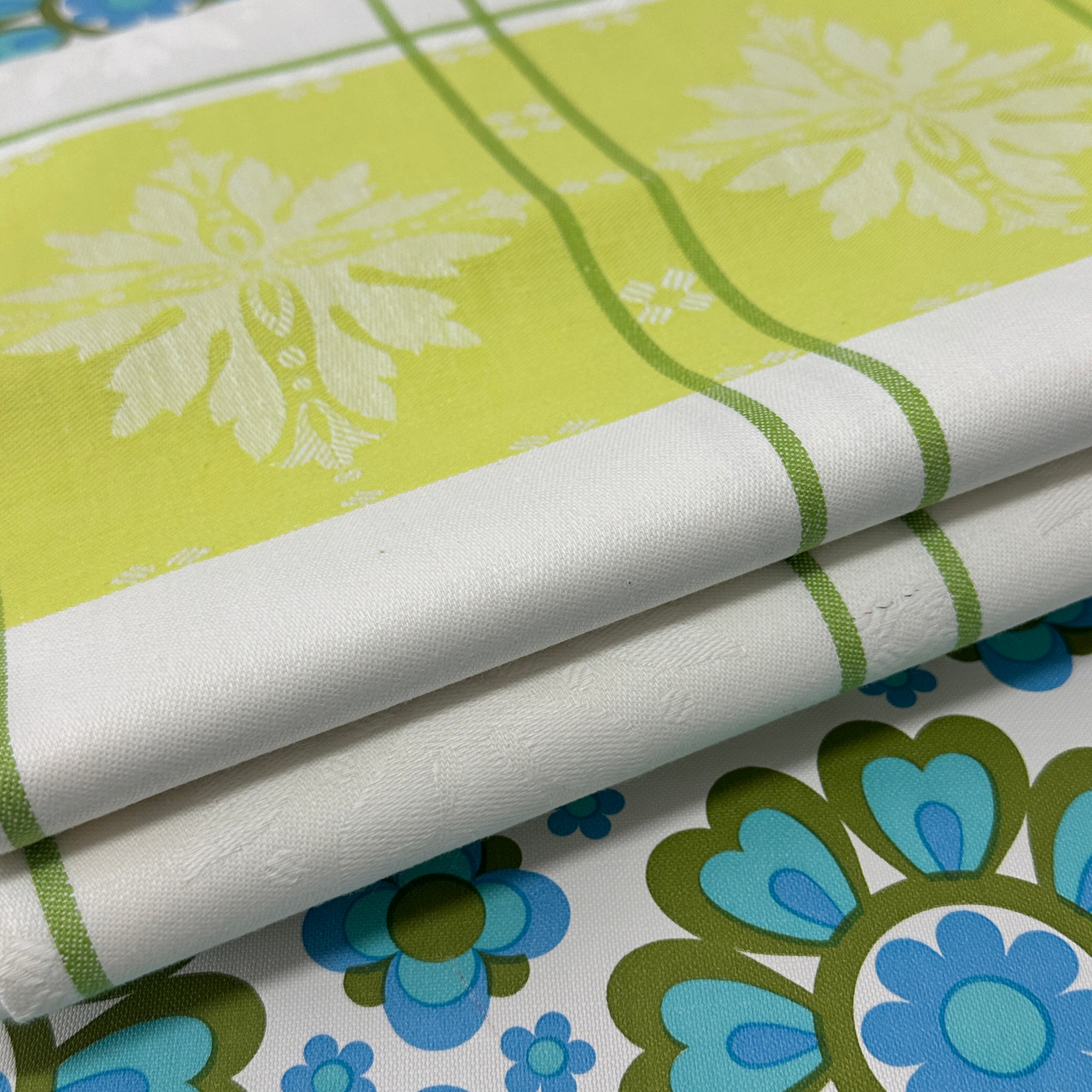 Wonderful Lime Green Damask Tablecloth