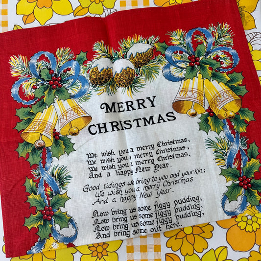 UNUSED Made in IRELAND Xmas Tea Towel