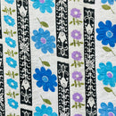 300cms VINTAGE Floral Fabric FLOWER POWER