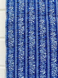 240cms VINTAGE Floral Fabric PRETTY BLUES