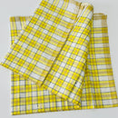 Unused Linen VINTAGE Tea Towel YELLOW