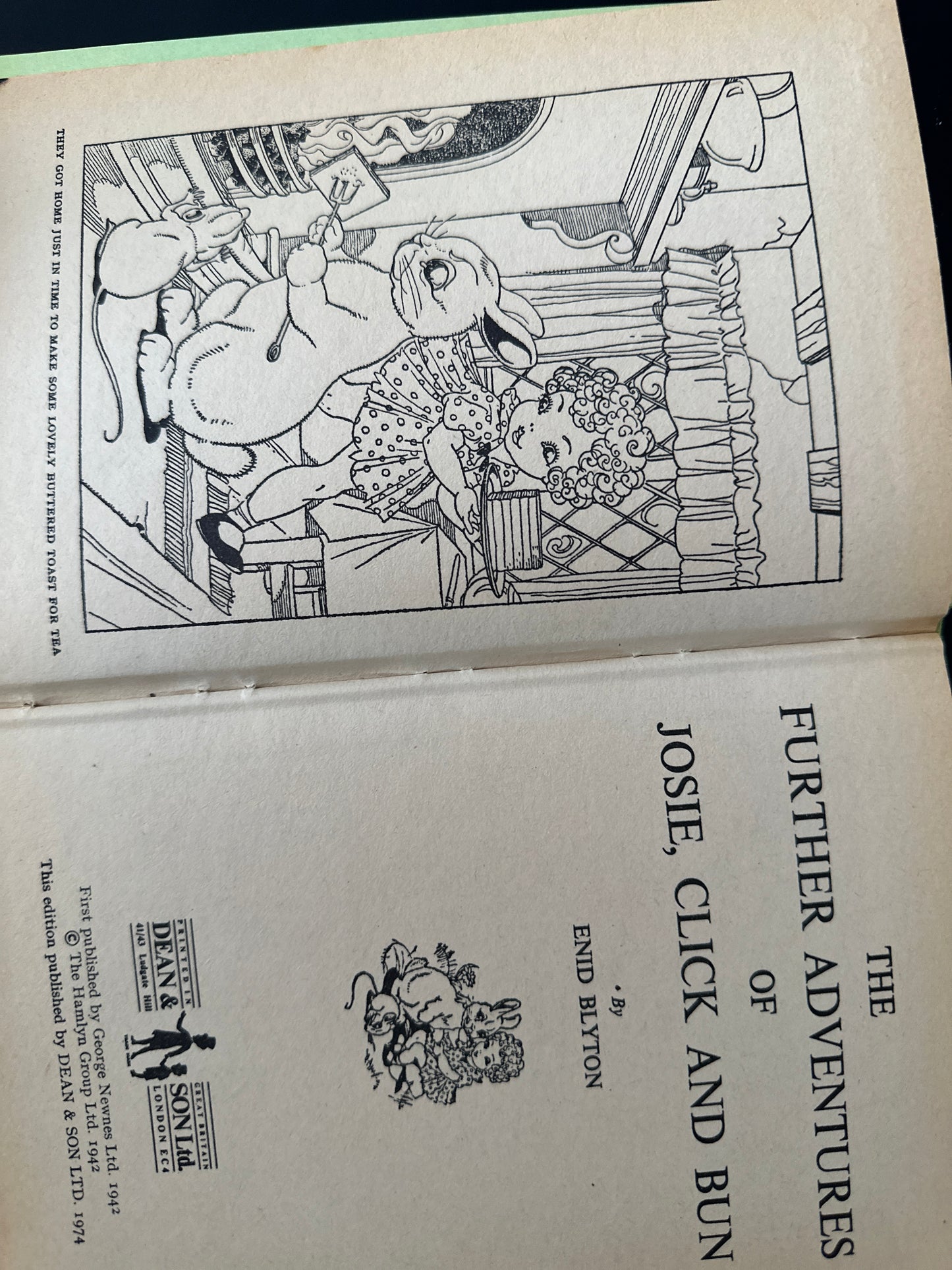 ENID BLYTON Further Adventures of Josie Click & Bun 1974