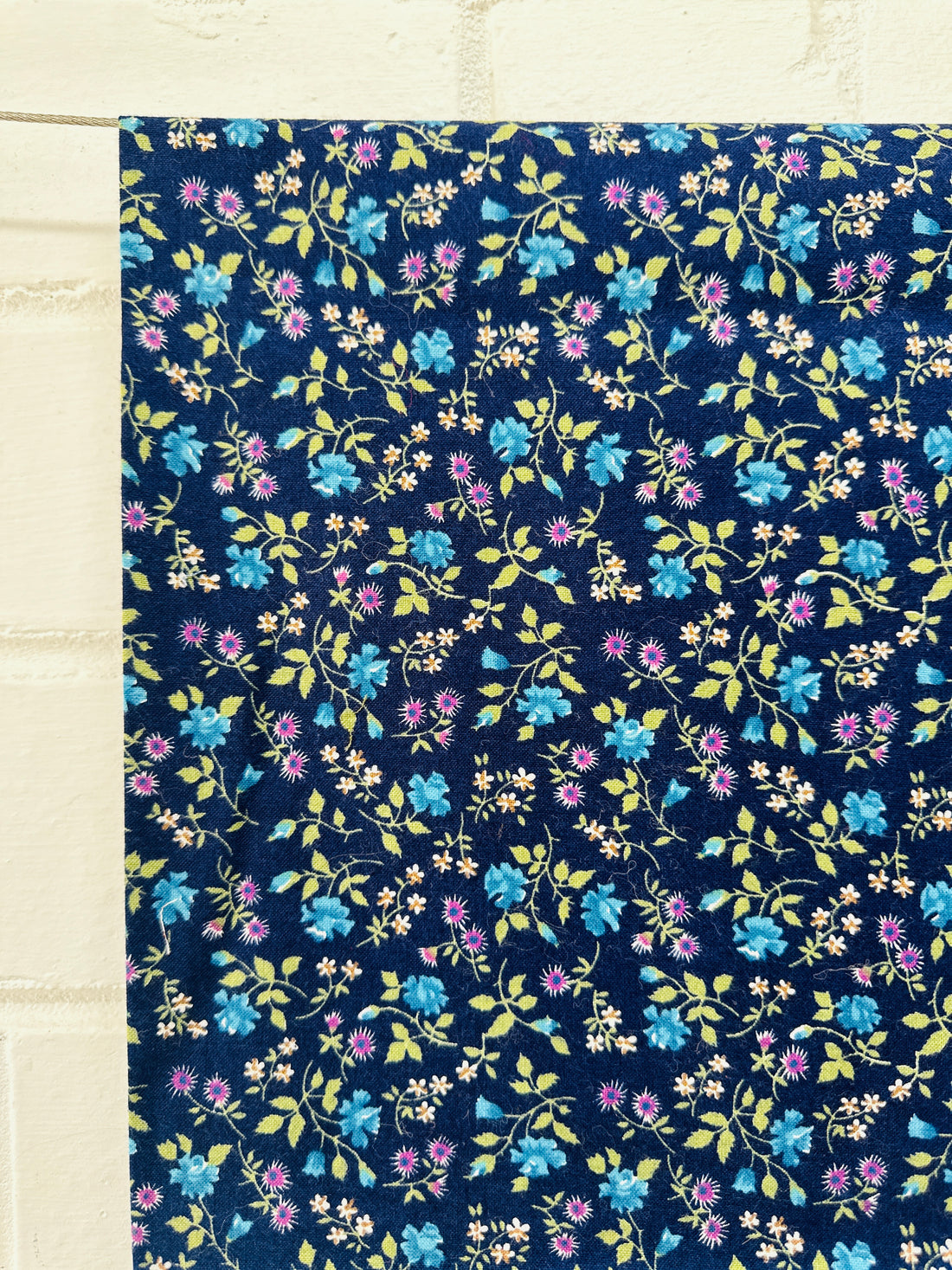 100cms Sweet Vintage Blue Florals