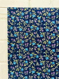 100cms Sweet Vintage Blue Florals